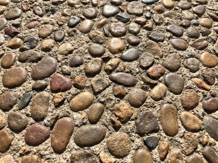 Exposed aggregate concrete driveway in Winnipeg
